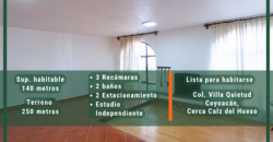 Casa de un nivel en Villa Quietud Coyoacán CDMX